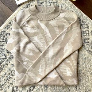 ATHLETA JACQUARD CREW SWEATER
